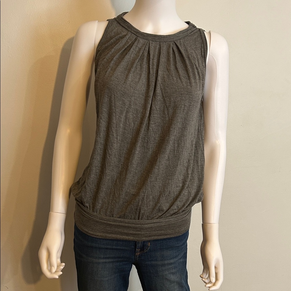 Max Studio Charcoal Sleeveless Tank Top